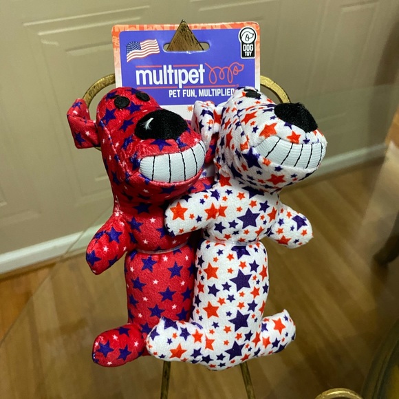 - Brand New Set Of 2 loofa Dog Toy With Squeaker. - Picture 1 of 7